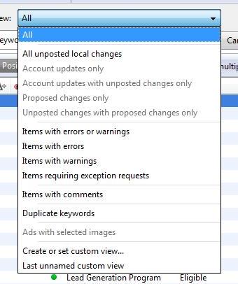 Importing and Exporting in Adwords