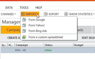 Bing Ads Editor