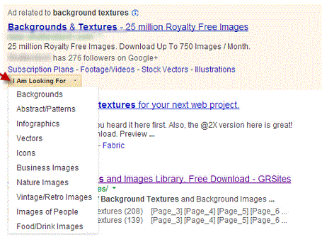 Drop down navigation
